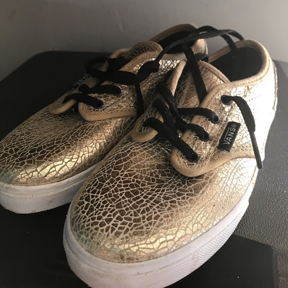 Vans gold sneakers